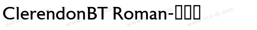 ClerendonBT Roman字体转换